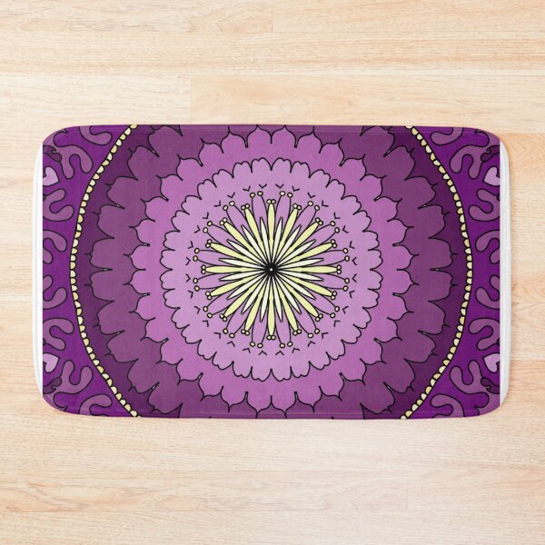 Item preview, Heart Bloom Mandala – Pink Psychedelic Boho Pattern Art designed and sold by okayamberart.