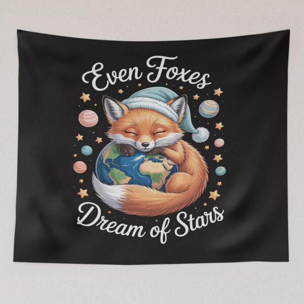 Item preview, Even Foxes Dream of Stars – Cute Sleepy Fox Space Galaxy  designed and sold by JosephMelendez6.