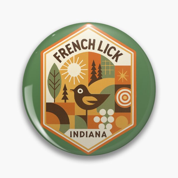 Item preview, French Lick Indiana  designed and sold by Broken Antler Designs .