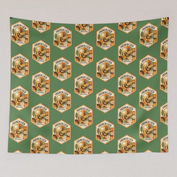Item preview, French Lick Indiana  designed and sold by Broken Antler Designs .