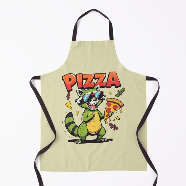 Item preview, Crazy about Pizza Raccoon designed and sold by BKDIGITALSHOP.