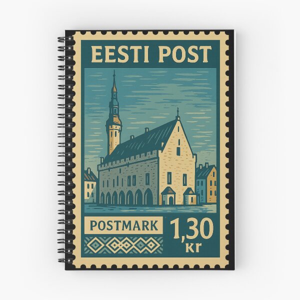 Item preview, Estonia – Vintage Postage Stamp (Tallinn Town Hall) designed and sold by Travellerz.