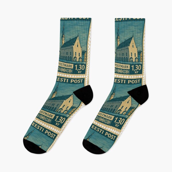 Item preview, Estonia – Vintage Postage Stamp (Tallinn Town Hall) designed and sold by Travellerz.