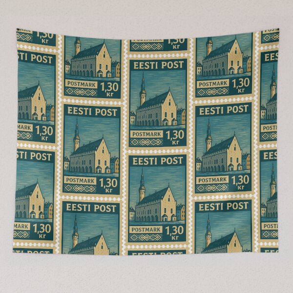 Item preview, Estonia – Vintage Postage Stamp (Tallinn Town Hall) designed and sold by Travellerz.