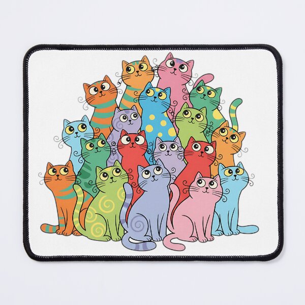 Item preview, Join the Colorful Kawaii Cat Crew for a Chubby Pop Art Party of Pure Feline Joy! designed and sold by meesub.