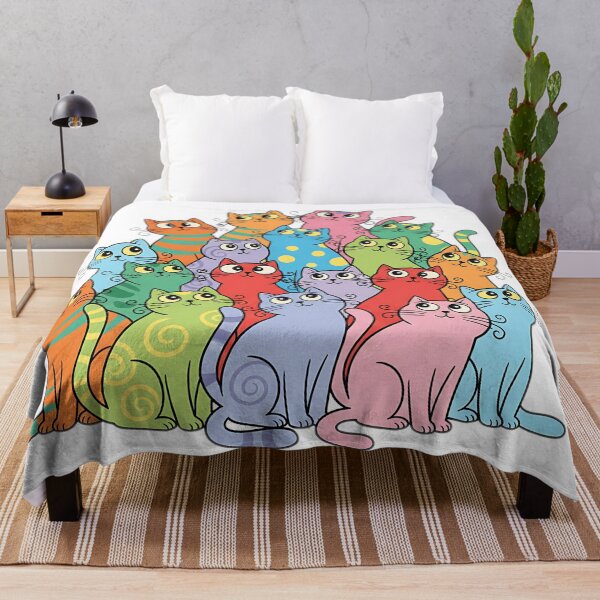 Item preview, Join the Colorful Kawaii Cat Crew for a Chubby Pop Art Party of Pure Feline Joy! designed and sold by meesub.