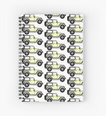 Pastell Gelber Jeep Spiralblock
