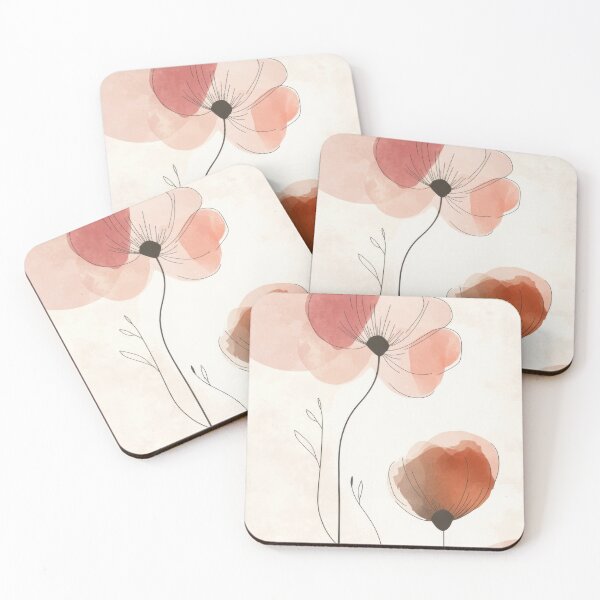 Item preview, Modern floral art with soft colors designed and sold by anytka.