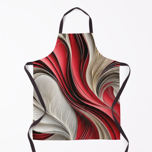 Item preview, Golden Air – Cranberry & Champagne Flowing Abstract Pillow designed and sold by FutureImaging.