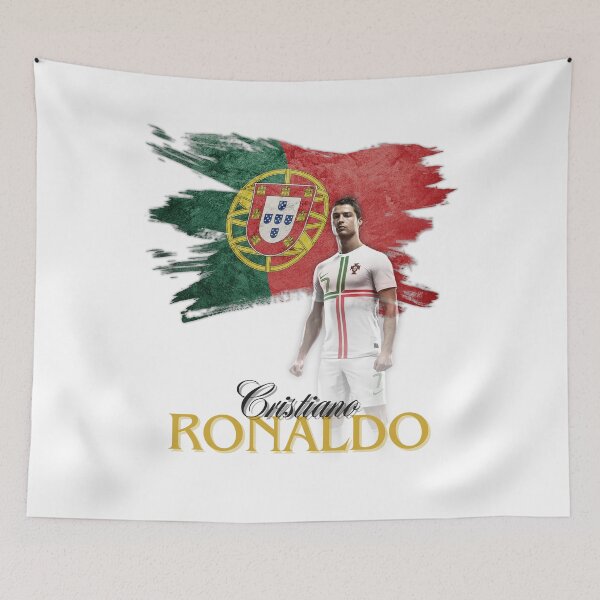 Item preview, Cristiano Ronaldo - Portugal Flag Tribute (SIUUU!) designed and sold by PawesomeArt.