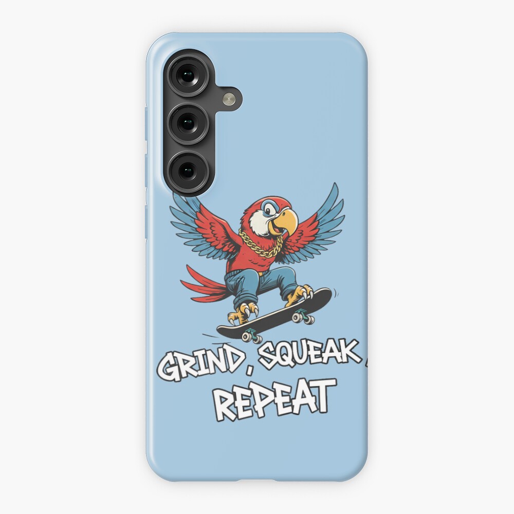Samsung Galaxy Snap Case - Parrot Skater Grind Squeak Repeat