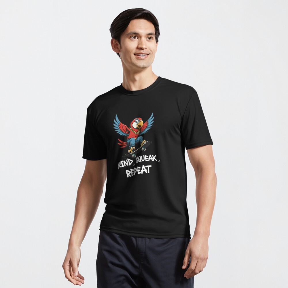Parrot Skater: Grind, Squeak, Repeat Tee