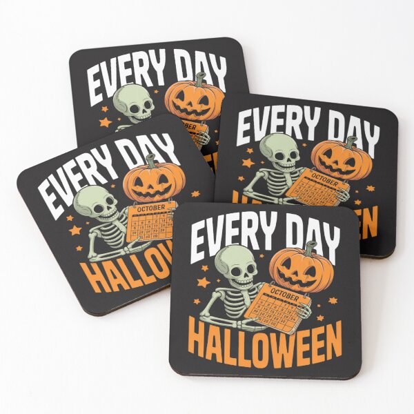 Item preview, Every Day Is Halloween Funny Skeleton Pumpkin designed and sold by JosephMelendez6.