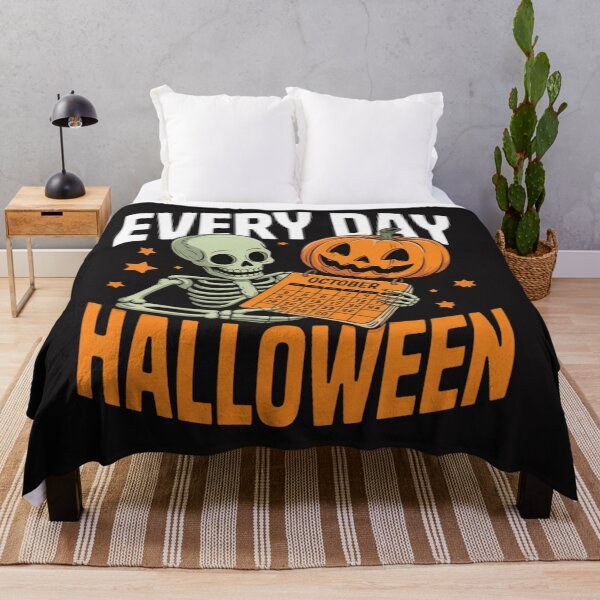 Item preview, Every Day Is Halloween Funny Skeleton Pumpkin designed and sold by JosephMelendez6.