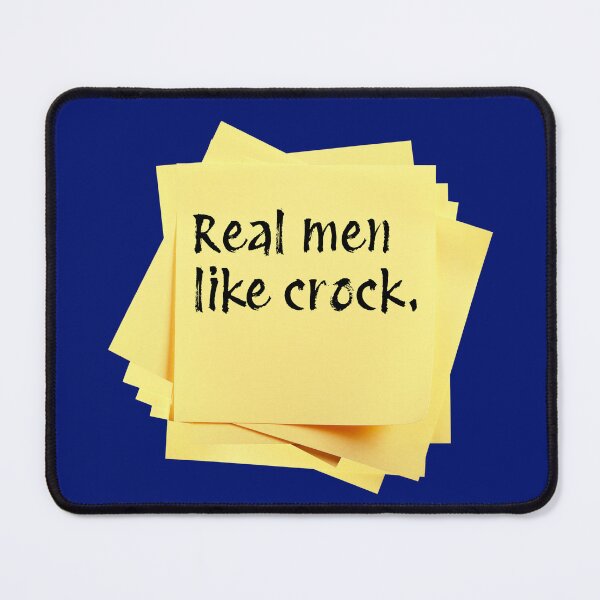 Item preview, STICKY NOTES:  Real men like crock. - funny messages food designed and sold by DesignsFromTW-S.