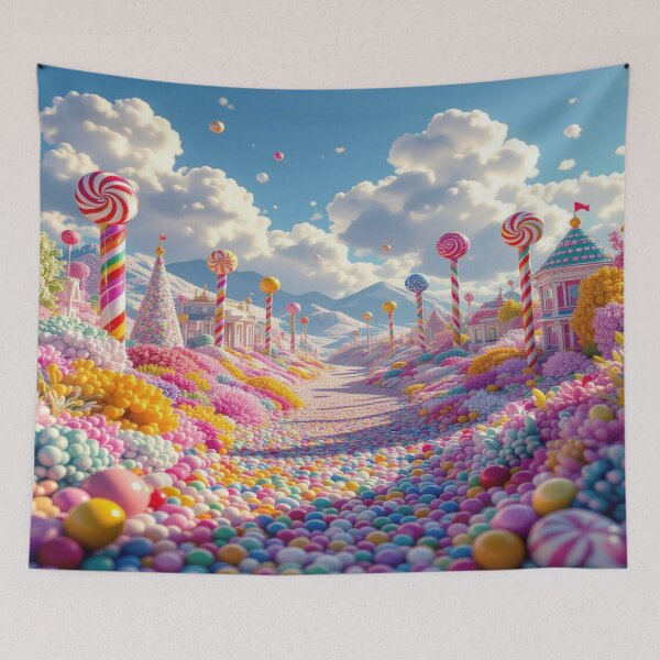 Item preview, Candyland Dreams – Imaginative flower world between lollipops, Color Path & Fairytale Towers designed and sold by FotoworldEdel.