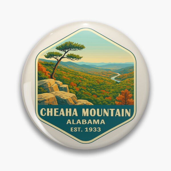 Item preview, Cheaha Mountain Vista – Alabama Vector Landscape designed and sold by Gideon Emmerich.