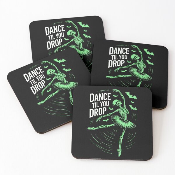 Item preview, Eternal Leap – The Green Skeleton Ballerina with Bats designed and sold by SplashTastic.
