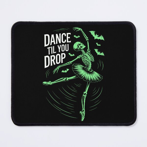 Item preview, Eternal Leap – The Green Skeleton Ballerina with Bats designed and sold by SplashTastic.