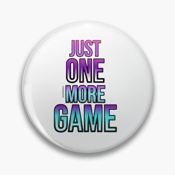 Artikelvorschau, Just One More Game – Gamer Sticker entworfen und verkauft von UlfderHenker.
