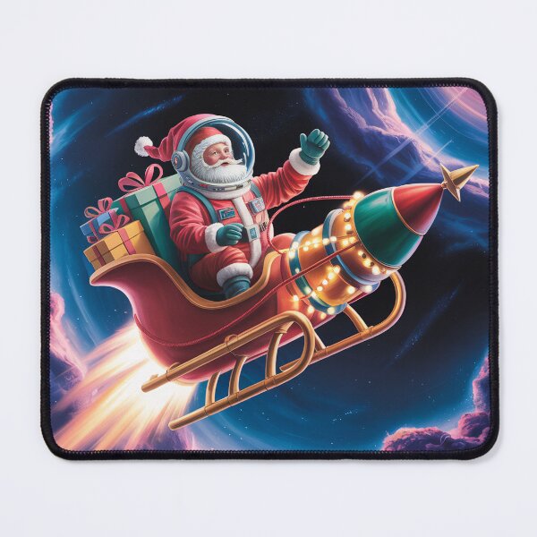 Item preview, "Santa in Space – Cosmic Christmas Adventure" designed and sold by Ammar Studio.