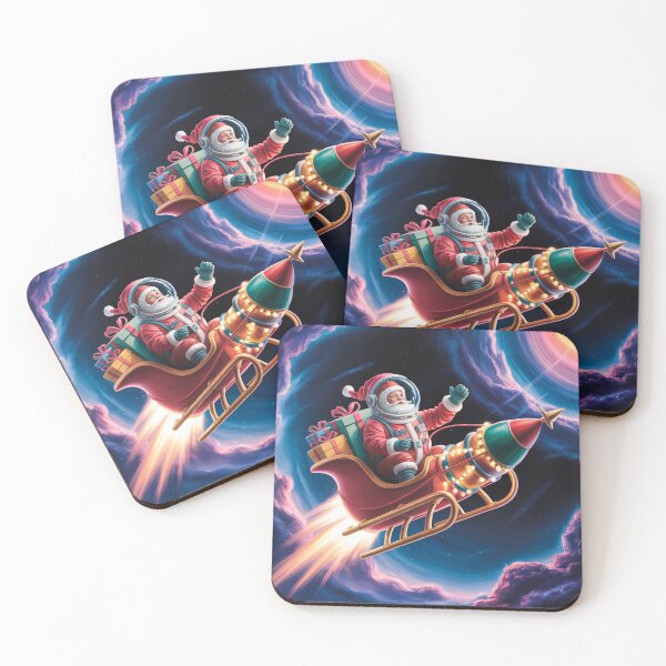 Item preview, "Santa in Space – Cosmic Christmas Adventure" designed and sold by Ammar Studio.