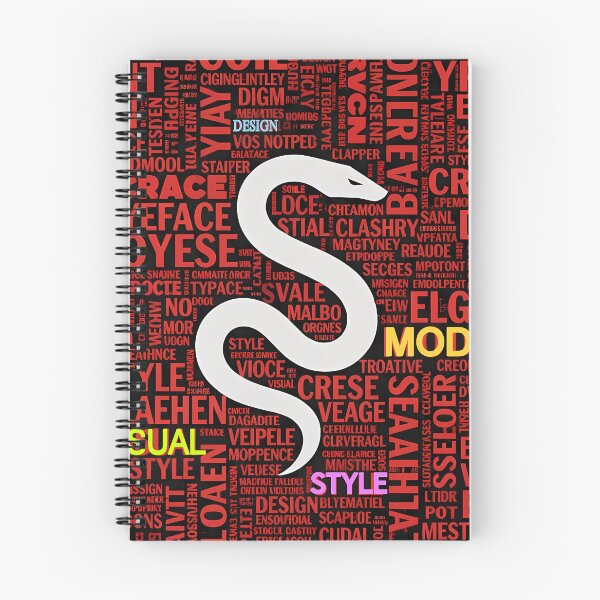 Aperçu de l'œuvre Serpent typographique créée et vendue par REDCLASH2002.
