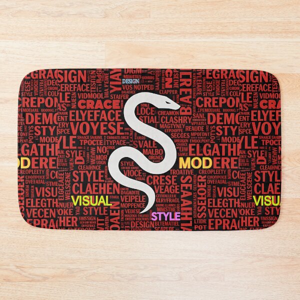 Item preview, Typographic Serpent designed and sold by REDCLASH2002.