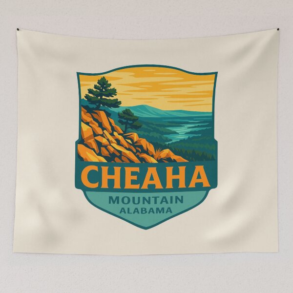 Item preview, Cheaha Mountain Vista – Alabama Vector Landscape designed and sold by Gideon Emmerich.