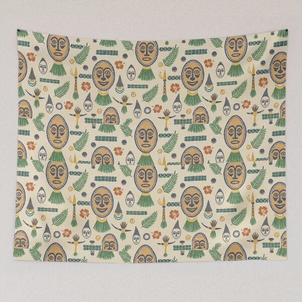 Item preview, Sulka Woven Shield Motif – Tribal Elegance in Earth Tones designed and sold by DiiStyle.