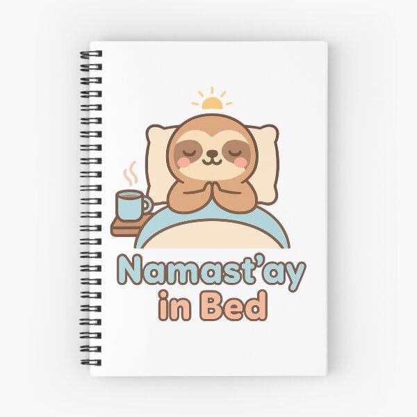 Item preview, Namast'ay in Bed designed and sold by ThreadLightly80.
