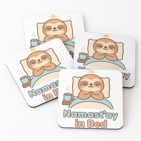 Item preview, Namast'ay in Bed designed and sold by ThreadLightly80.