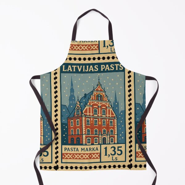 Item preview, Latvia – Vintage Postage Stamp (House of the Blackheads, Riga) designed and sold by Travellerz.
