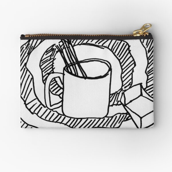 a cup of brushes Zipper Pouch