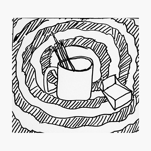a cup of brushes Photographic Print