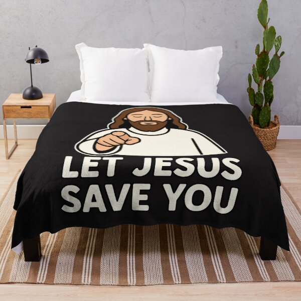 Item preview,  Jesus pointing out saying, let Jesus save you. designed and sold by JamesDunican.