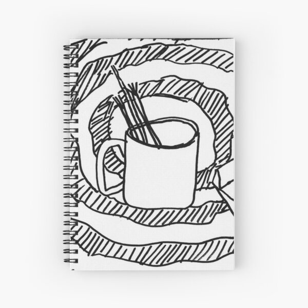 a cup of brushes Spiral Notebook