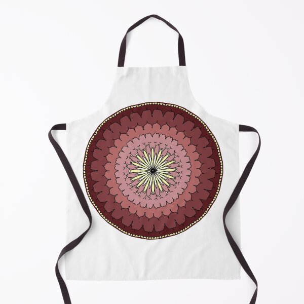 Item preview, Heart Bloom Mandala – Red Psychedelic Boho Pattern Art designed and sold by okayamberart.