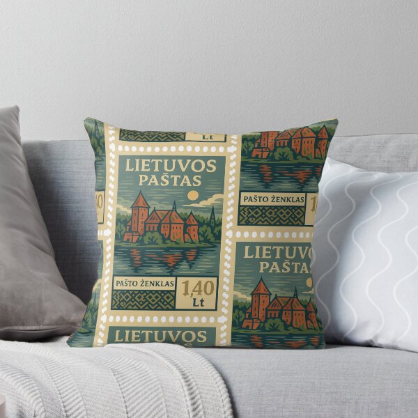 Item preview, Lithuania – Vintage Postage Stamp (Trakai Island Castle) designed and sold by Travellerz.