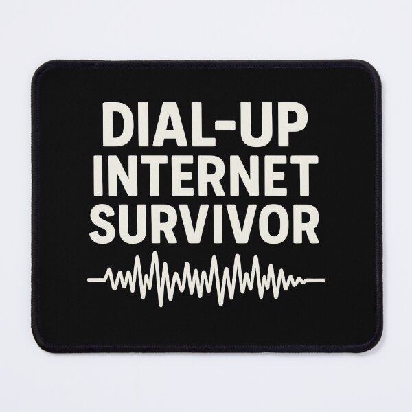 Item preview, Dial-Up Internet Survivor – Retro Tech Humor designed and sold by The Junto Shop.