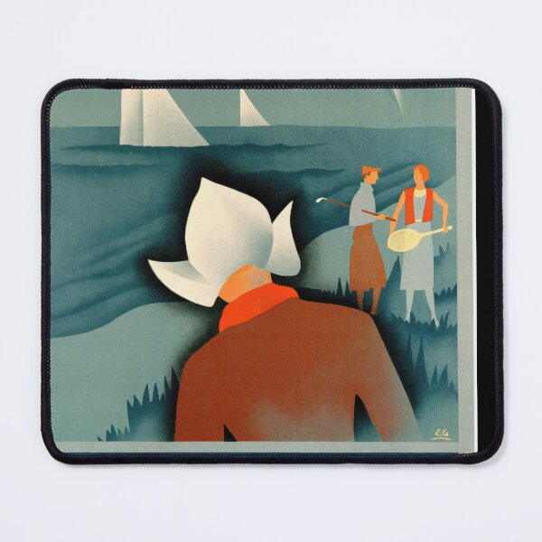 Item preview, Vintage Holland Travel Poster | Art Deco Seaside Print | Dutch Maritime Heritage | Mid-20th Century Tourism Art | Nautical Decor designed and sold by artofuniverse.