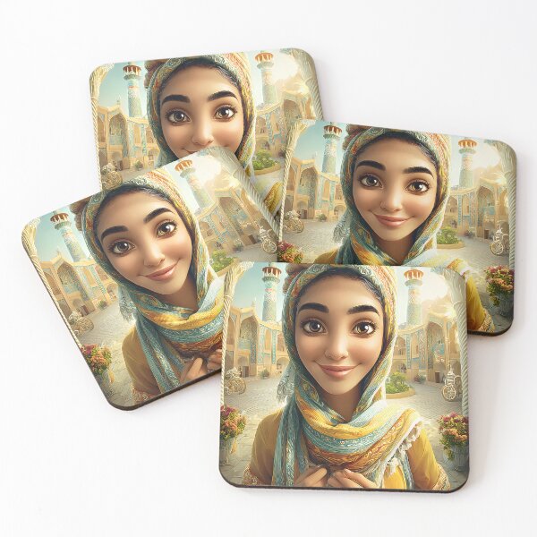 Item preview, Beautiful Woman in Traditional Attire and Headscarf designed and sold by Artessie.