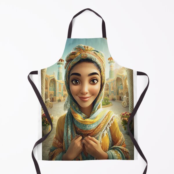 Item preview, Beautiful Woman in Traditional Attire and Headscarf designed and sold by Artessie.