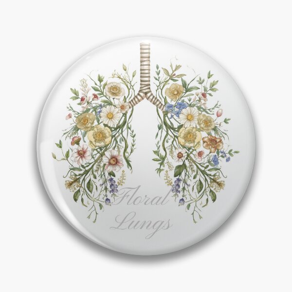 Item preview, Floral Lungs – Botanical Nature Illustration designed and sold by FeelCreations.