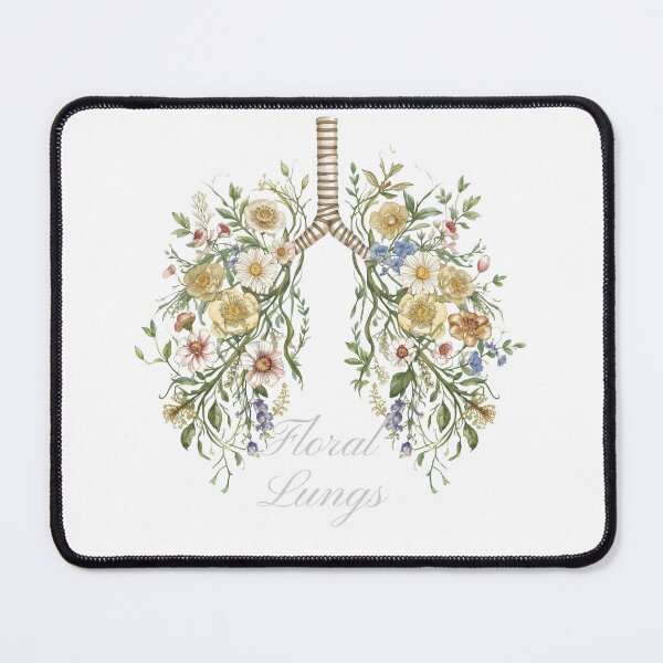Item preview, Floral Lungs – Botanical Nature Illustration designed and sold by FeelCreations.
