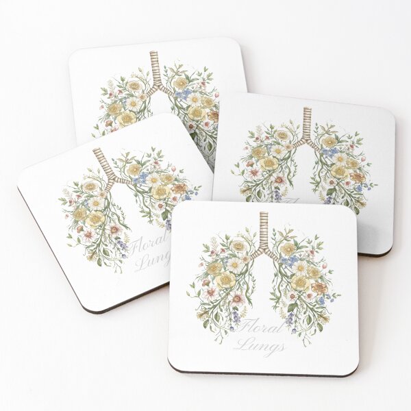 Item preview, Floral Lungs – Botanical Nature Illustration designed and sold by FeelCreations.