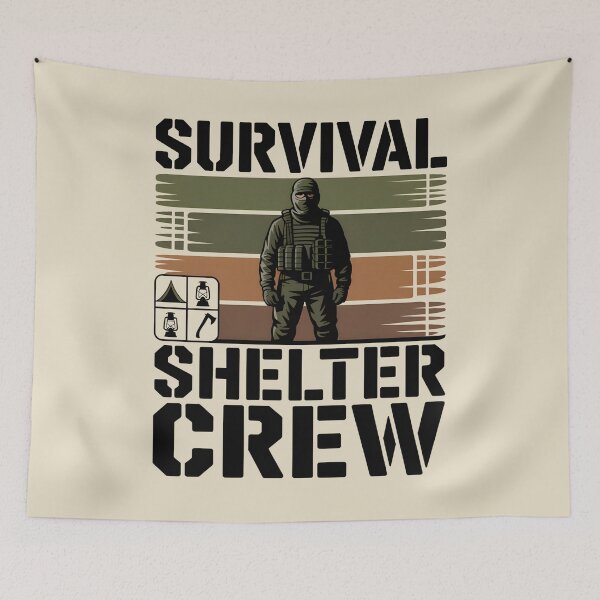 Item preview, Survival Shelter Crew designed and sold by SignumShop.