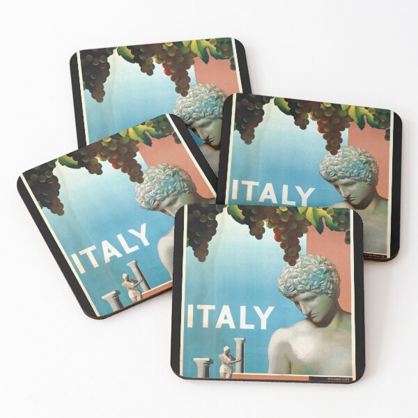Item preview, Vintage Italy Travel Poster | Art Deco Style | Classical Meets Modern | Iconic Italian Heritage | Historical Tourism Artwork designed and sold by artofuniverse.