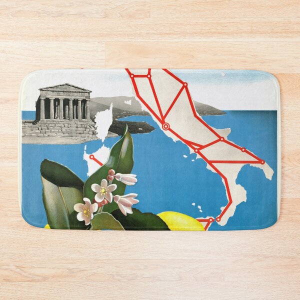Item preview, Vintage Italy Travel Poster | Art Deco Style | Classic Design with Map | Explore Italy's Heritage | Mid-20th Century Wall Art designed and sold by artofuniverse.
