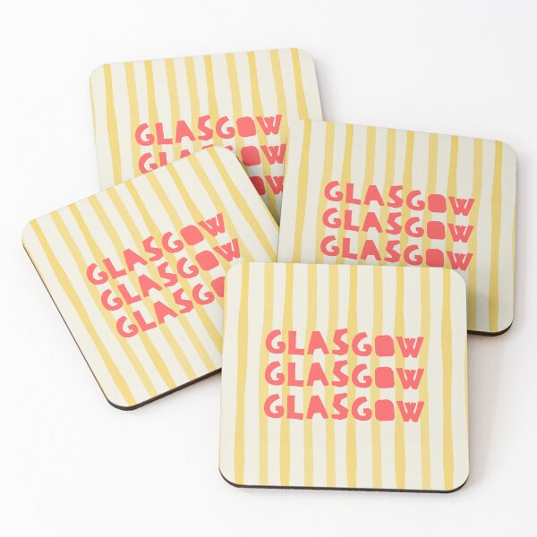 Item preview, Glasgow - Colourful & Playful Scottish City Typography Art designed and sold by tenementstudios.